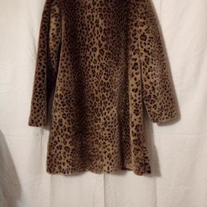 leopard print winter coat
